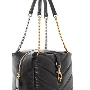 Rebecca Minkoff Black Chevron Shoulder Bag